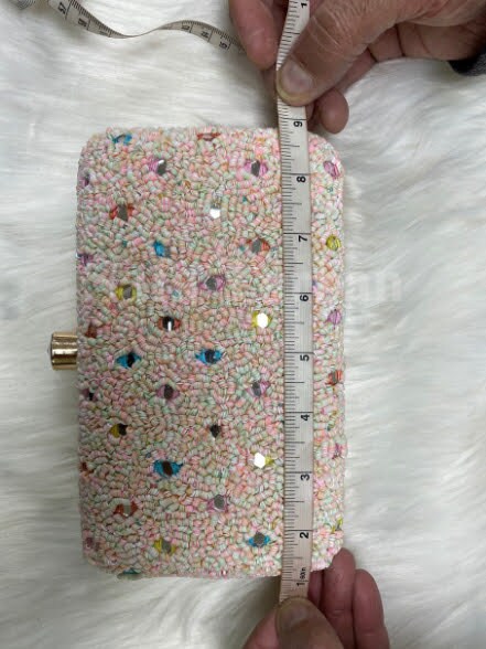Handicraft Beautiful Bling Box Clutch Bag Purse For Bridal, Casual, Party, Wedding II Girls' Clutch II wedding purse II embellished purse