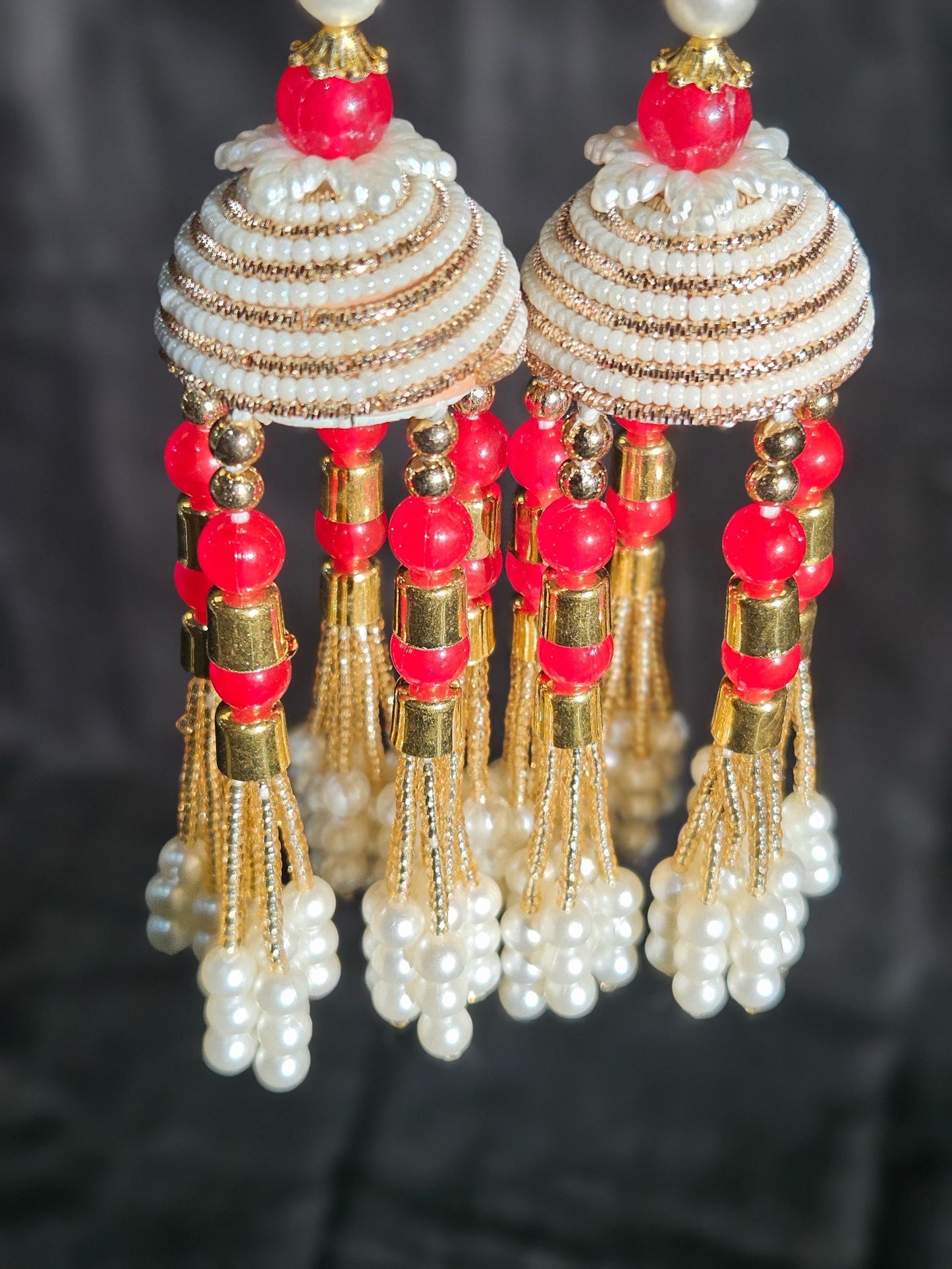 Beautiful Bridal Kaleera Traditional Embossed small Size Kaliras for Bride & Women Hand Hanging Kalera(sold as pair)