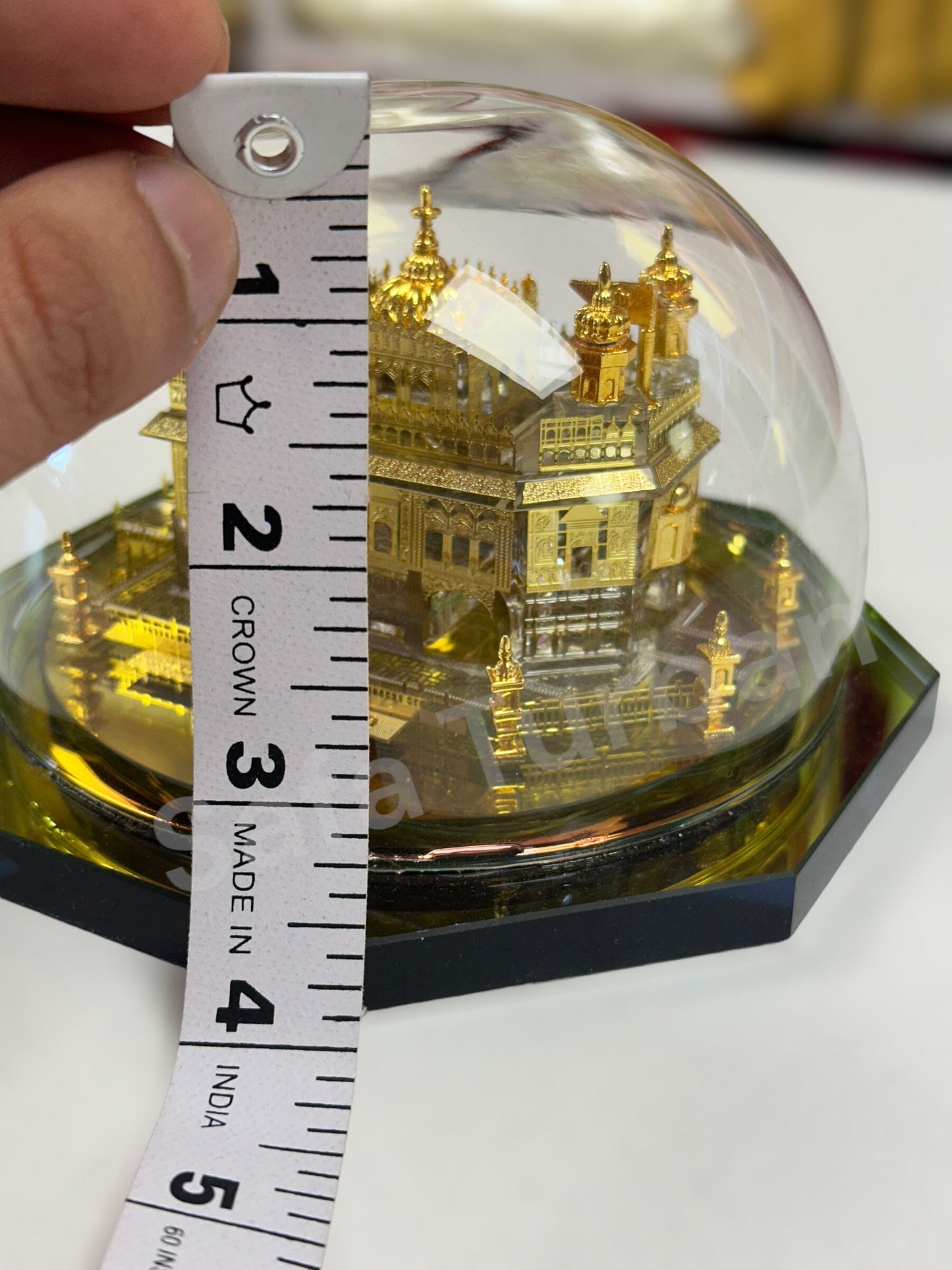Car/Truck/Office Dashboard/TableTop Display Accessories- (Golden Temple) II Religious/Sikh item (24 carat gold plated)