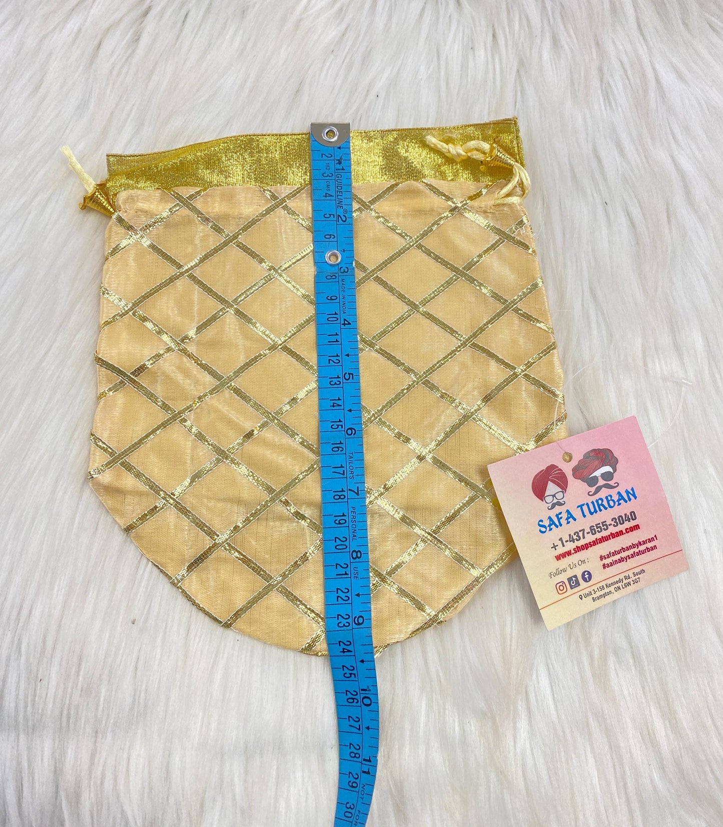 Indian Wedding- Large Size Desi Mithai/ Bhaji/Ladoo Bag- Potli Bag for Return Gifts Wedding II Sweets Bag Gift II