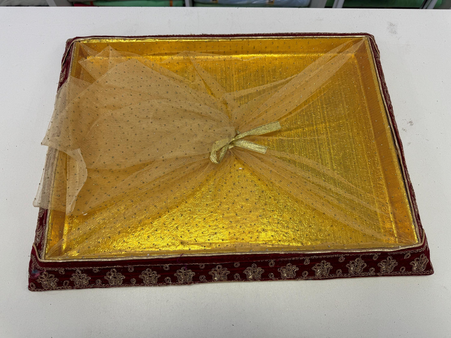 Decorative Wedding Tray/Trousseau Tray/Gifting Tray/Packing Tray /Set of 2