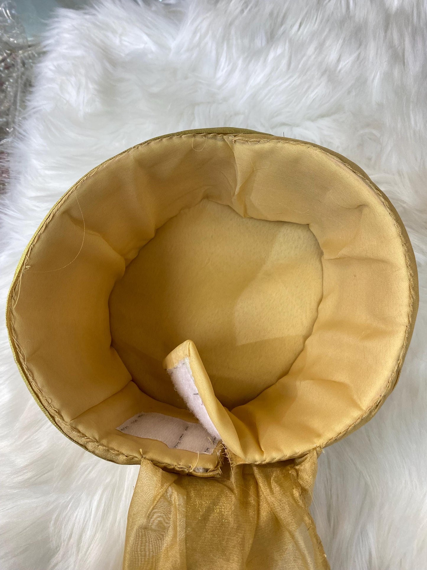 Groom Wedding Turban- Golden AdjustableTurban(with velcro)- Safa Turban/Pagdi/Premade Turban/ Wedding Safa/Turban/Pagdi for Men