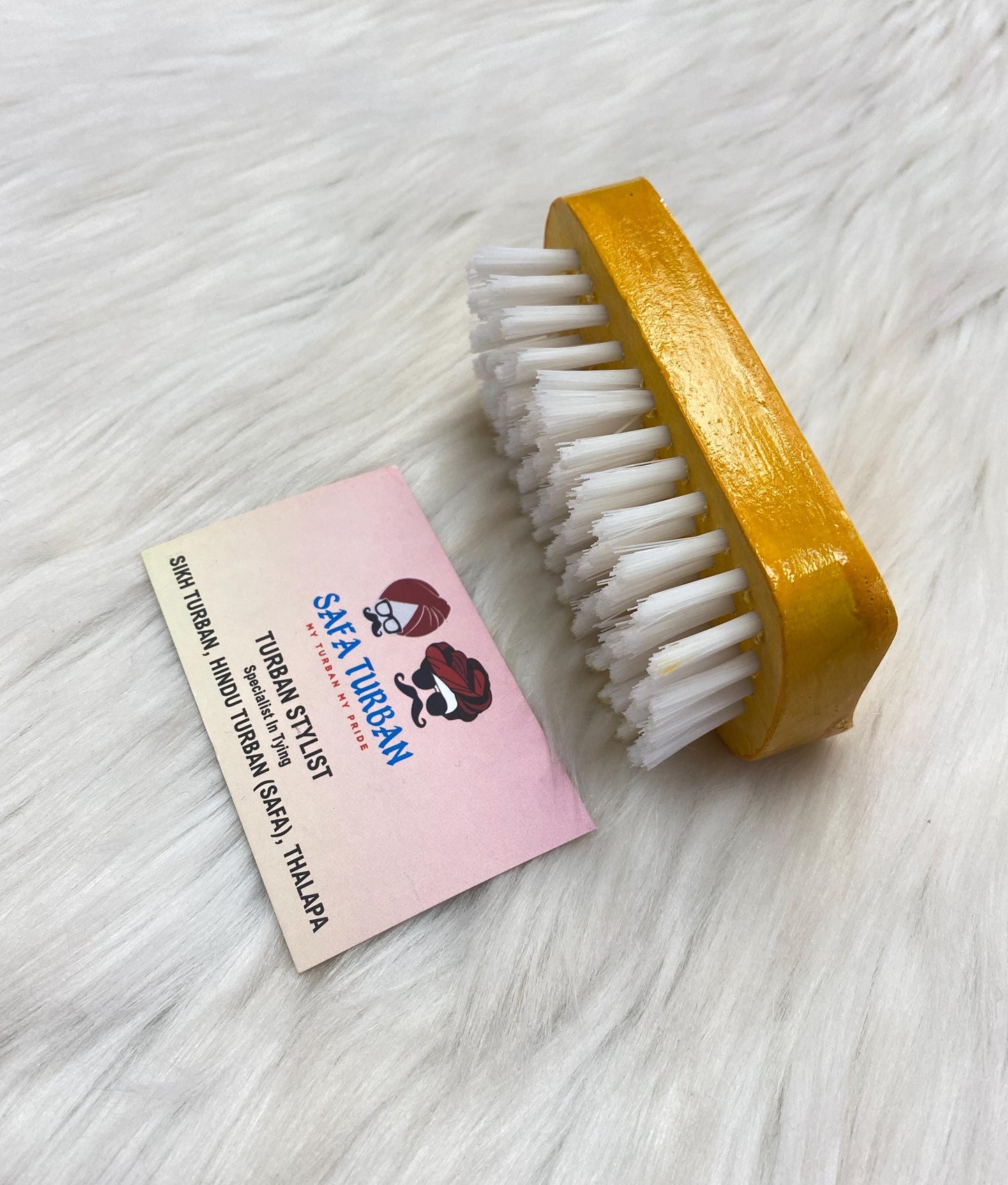 Wood Brush-Wood Colour (carmel) II For Beard| Non-static | Eco-Friendly