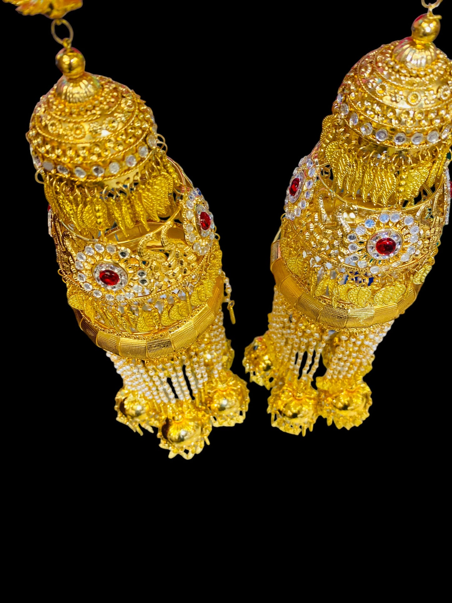 Beautiful Bridal Kaleera Traditional Big Size Kaliras for Bride & Women Hand Hanging Kalera(sold as pair)