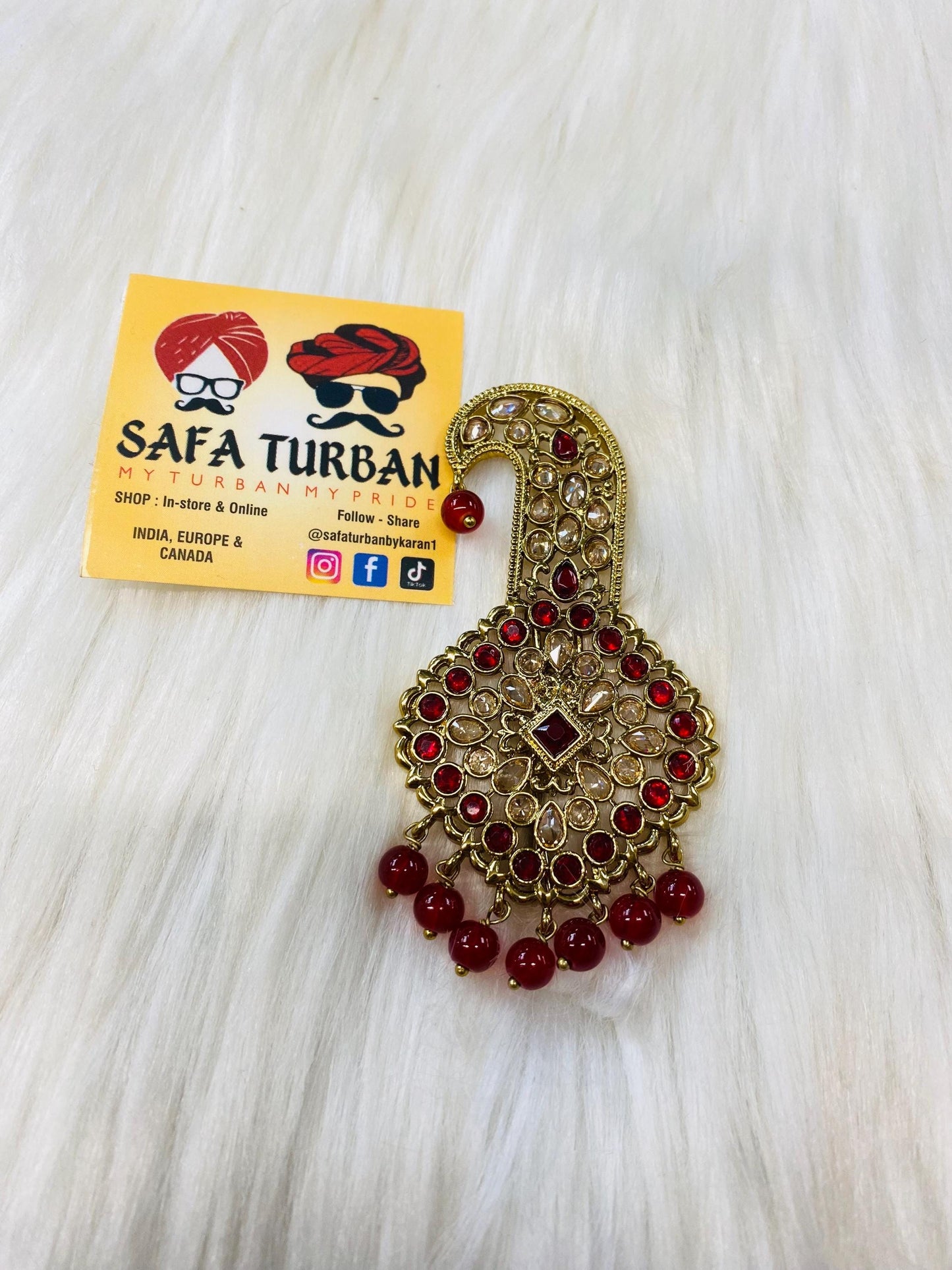 Indian Groom Wedding Accessories-  Kalangi/Kalgi for Men's Safa/Groom Pagdi