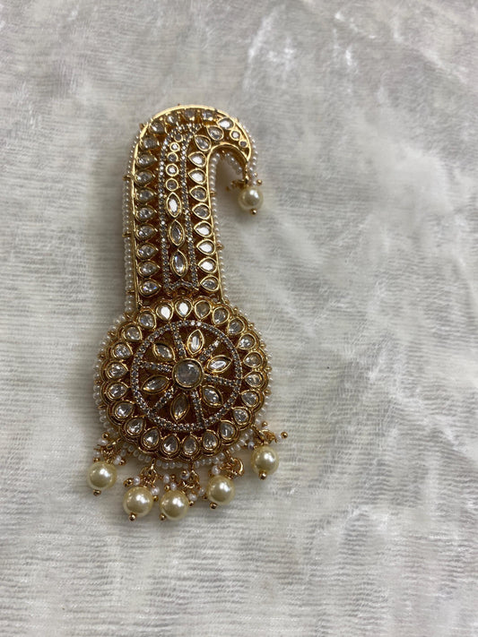 Indian Groom Wedding Accessories-  Kalangi/Kalgi for Men's Safa/Groom Pagdi( golden)