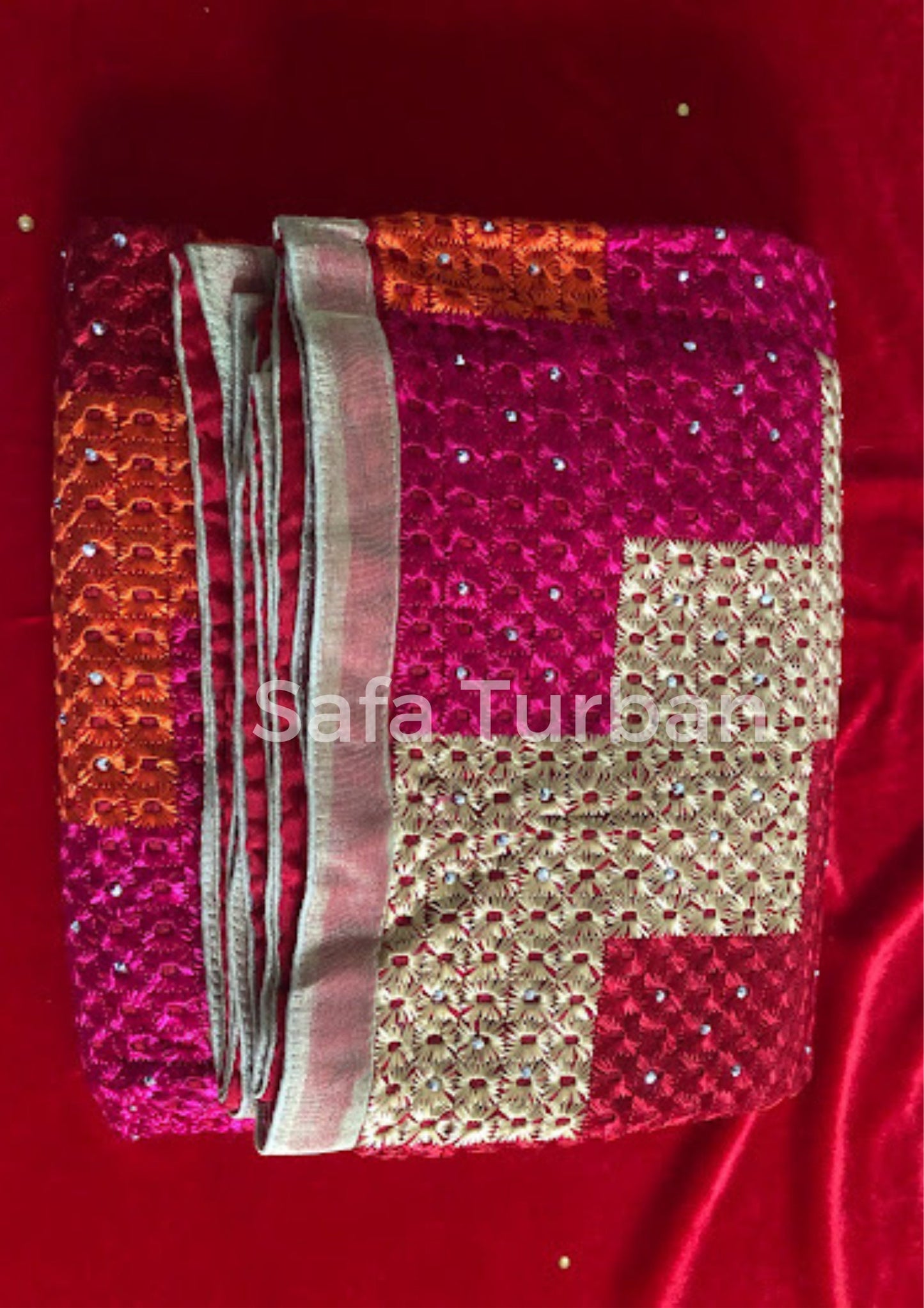 Phulkari Dupatta- Women's Phulkari Dupatta, Scarf, Multicolour Phulkari Chunni, Dupatta