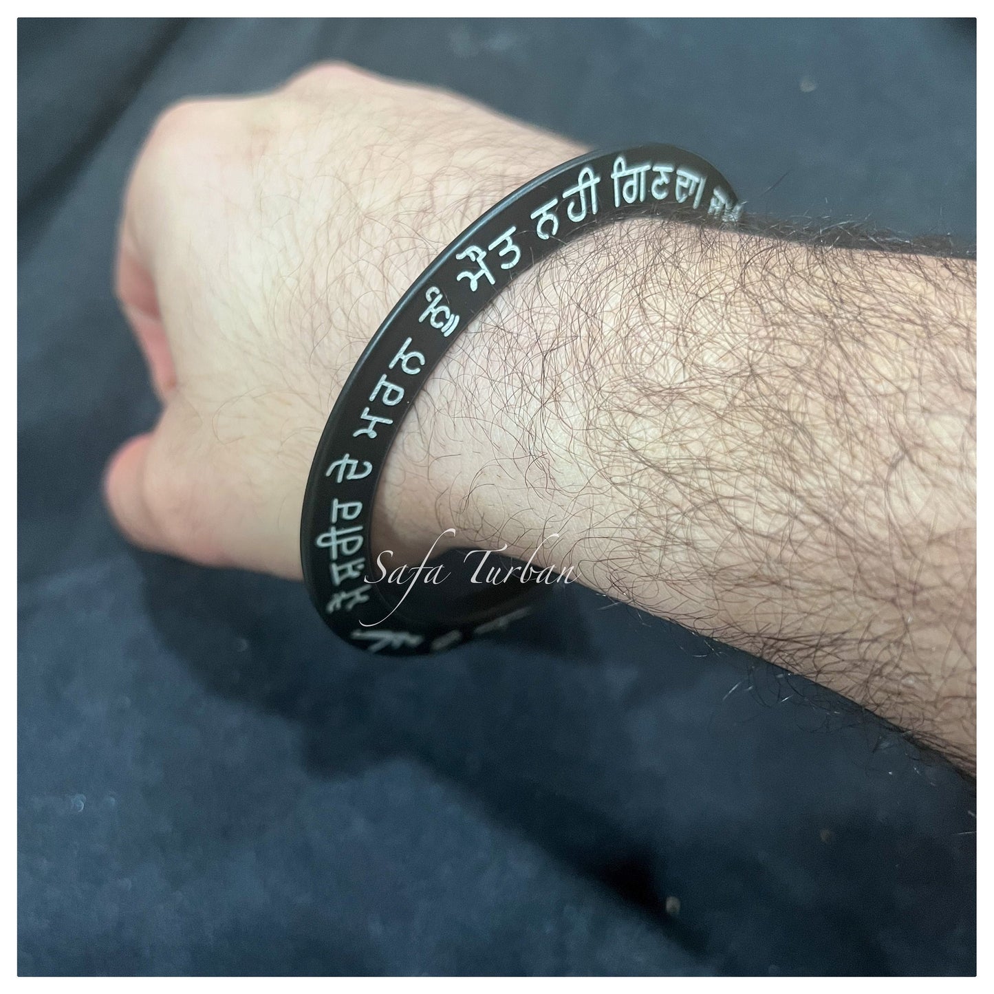 Sikh Accessories- Kada with printing- Light Weight With round soft edges) II traditional sikhi kara