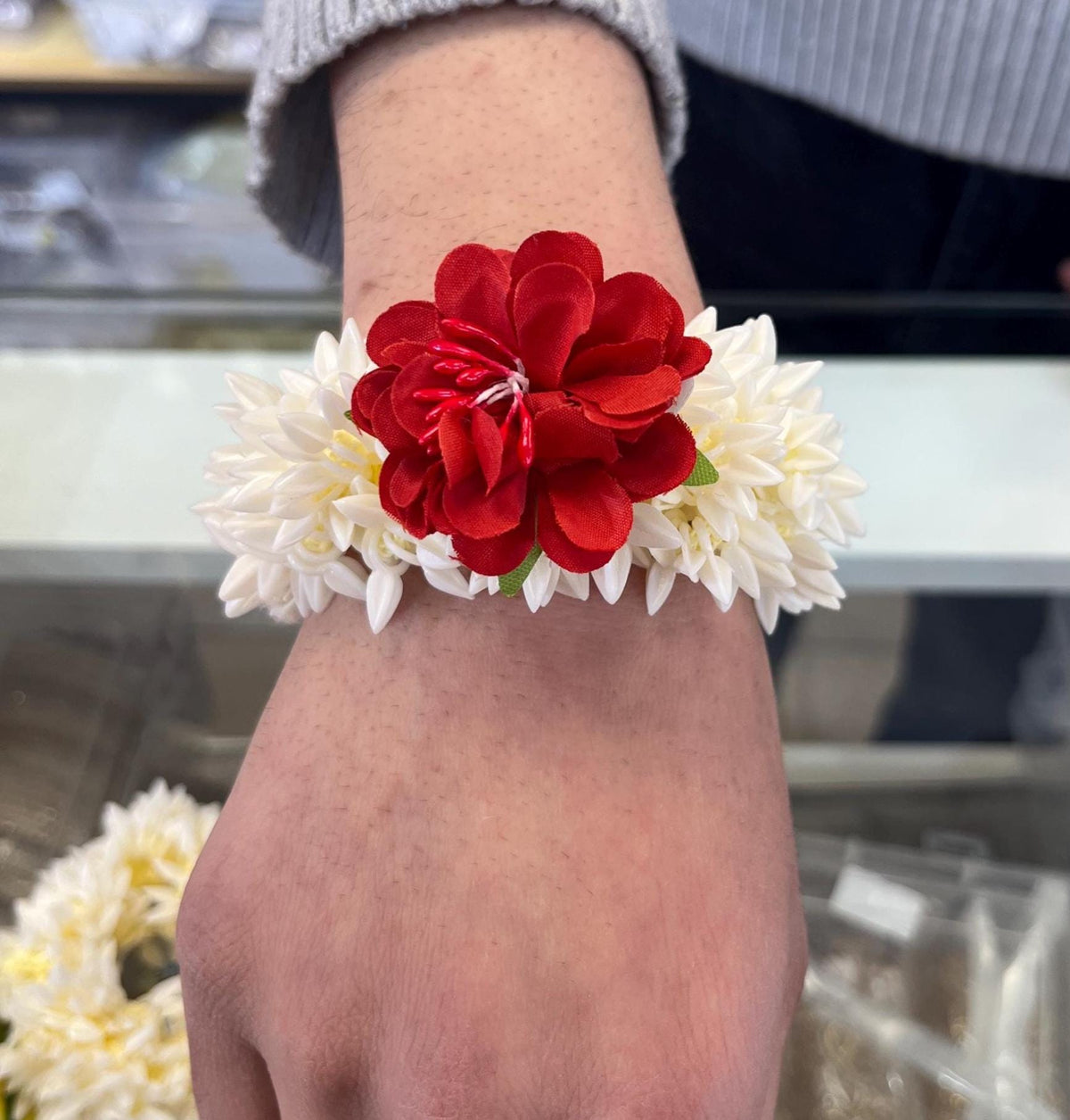 Artificial Flower Band Fragrant Gajra II Indian,Pakistani Wedding II Hair Accessories, Hair Gajra, Floral Jewelry (Pack of 2)