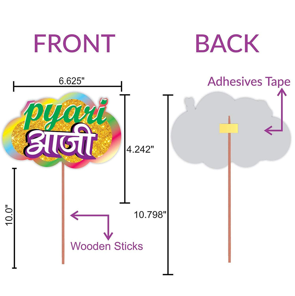 Wedding/Party Props for Photo Booth/ Mehandi Props/ Sangeet Props
