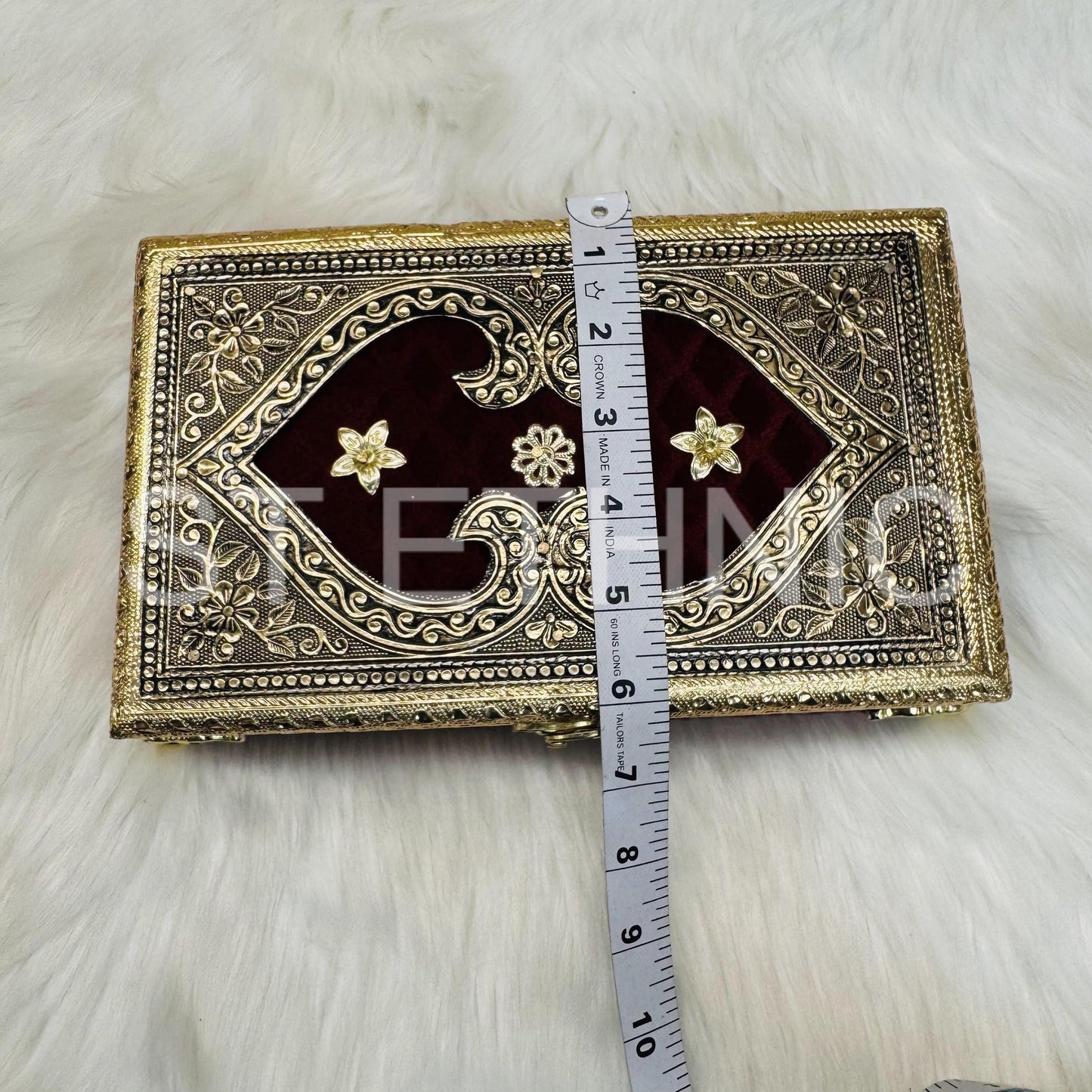 Decorative  Heavy Wooden  Handicraft Empty Dry Fruit Gift Box/Gifting Box/Wedding Box (empty box only)