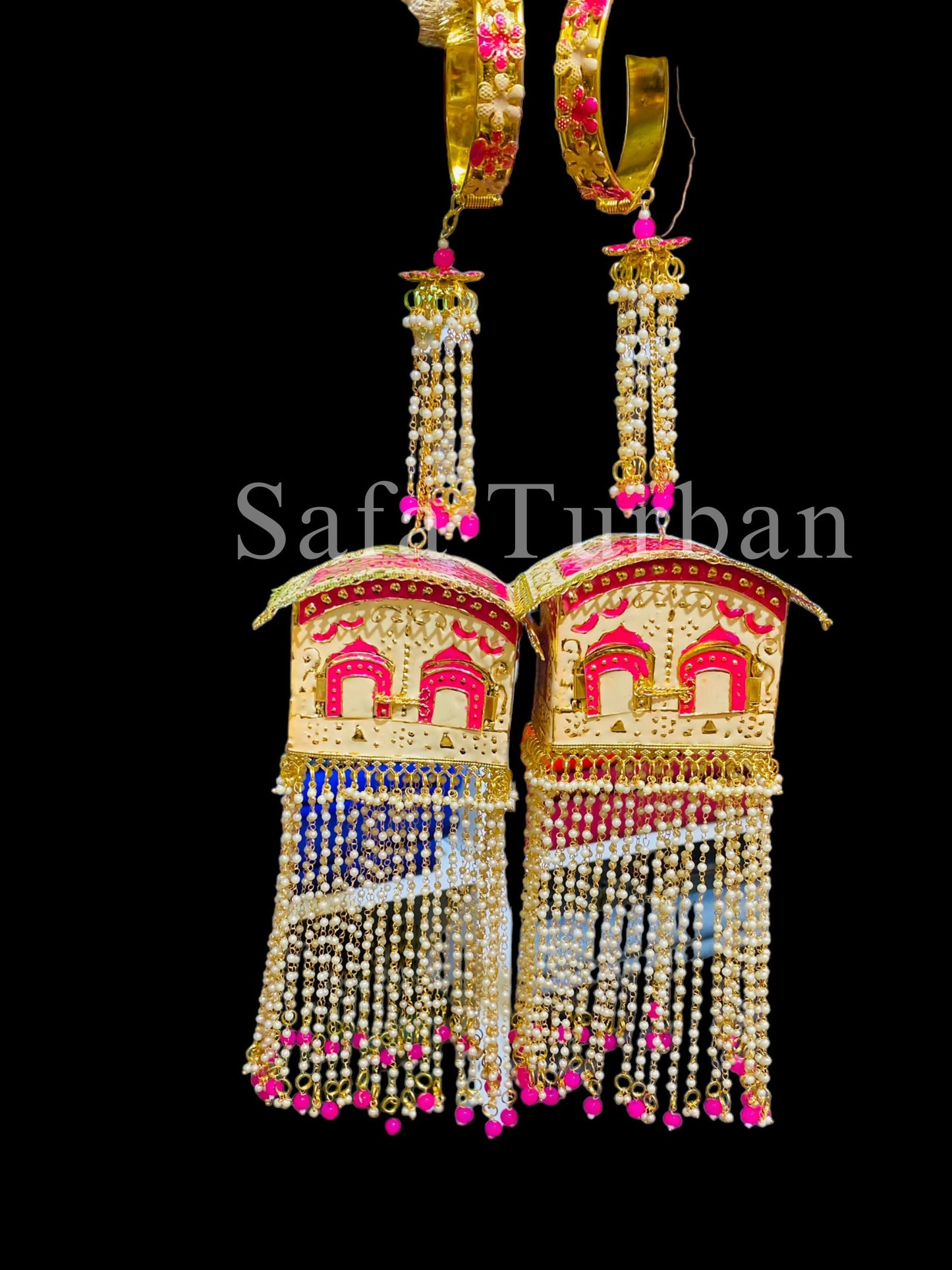 Beautiful Bridal Handmade Kalire/Kaleera/Kalera/Kalira Bridal Hand Hanging Kaleera for Brides/Dulhan/Girls(sold as pair)