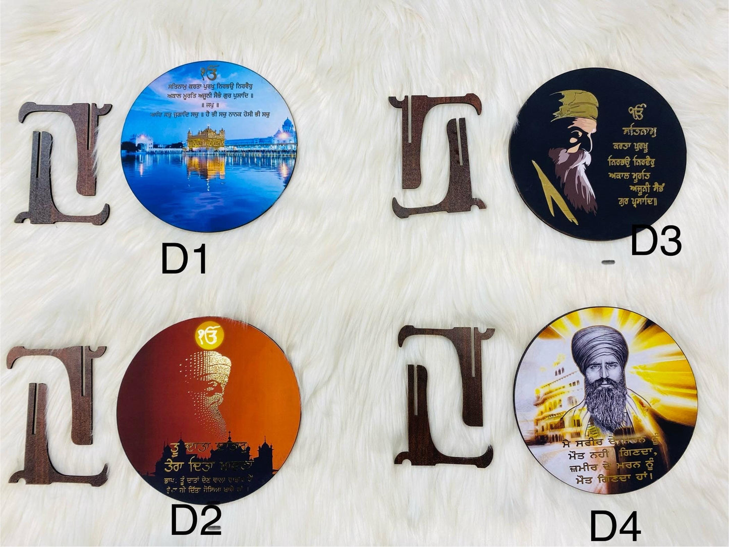 TableTop Wooden  Display Accessories- Religious/Sikh item/detachable stand /gift item