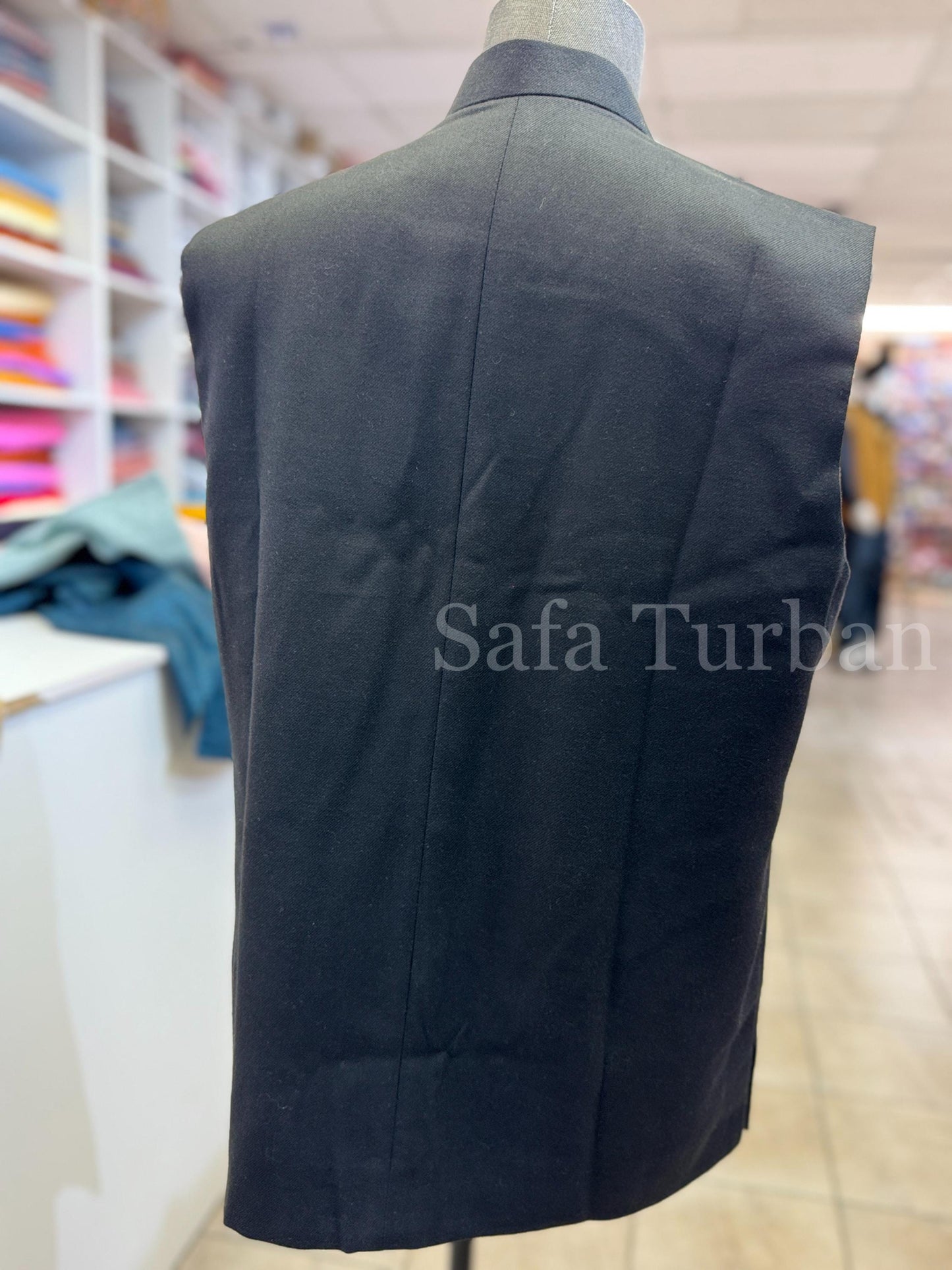 Designer Black Men Vests- Wedding Vest, Kurta Pajama Vest, Casual Wear (Size available 38,40,42,44,46)