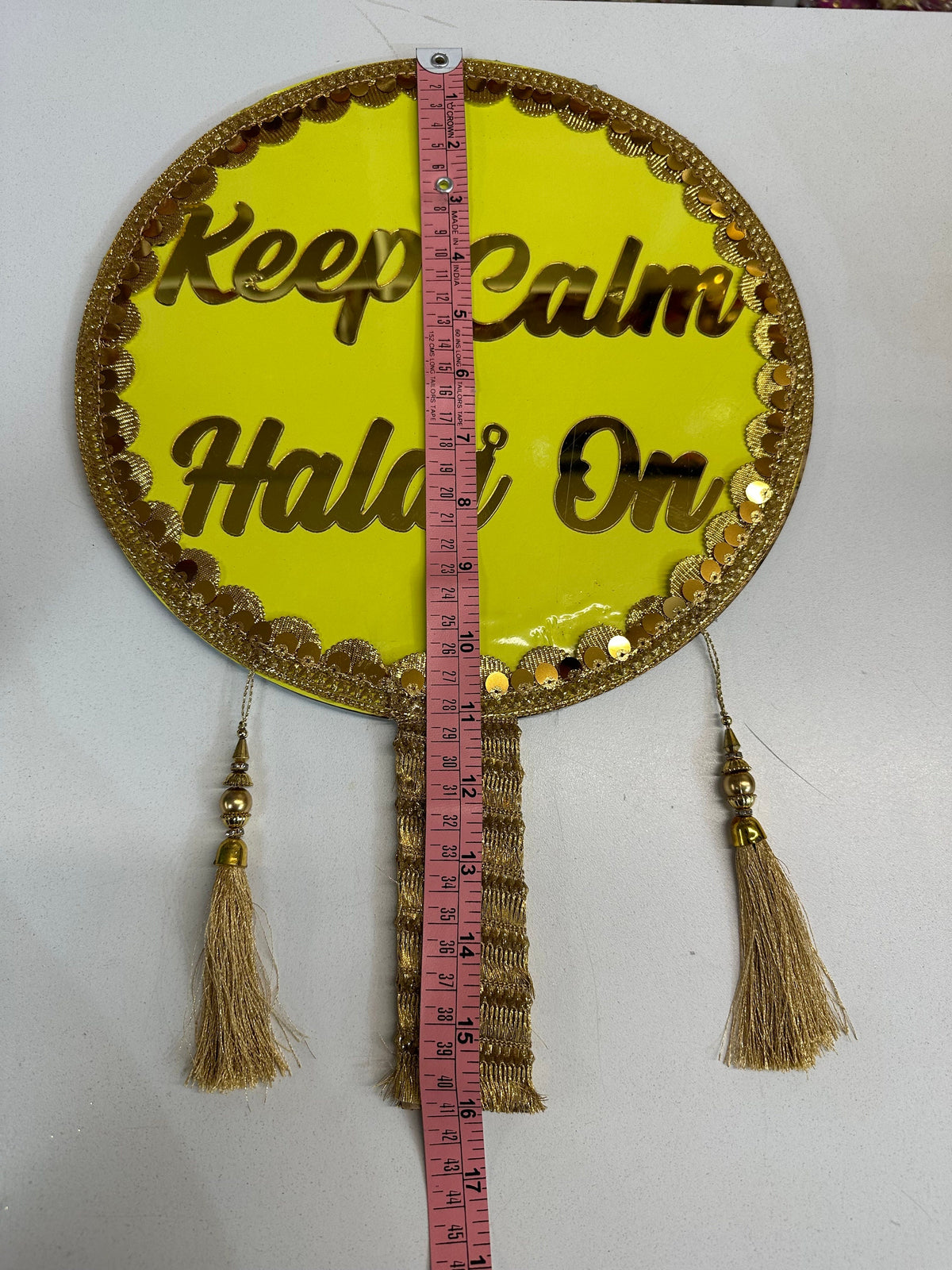 Wedding Sign, “Keep calm Haldi on”/wedding props/wedding decorations