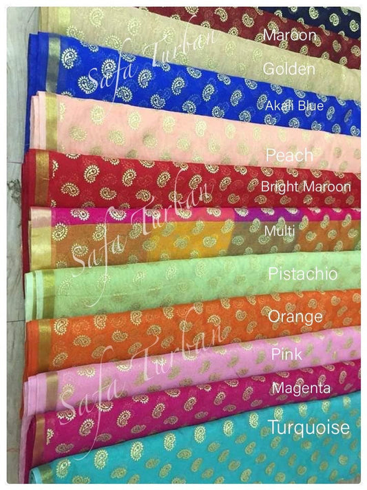 Indian Wedding- Men's Traditional Turban 5 meter long/Safa/Pagdi/Pheta (Cloth/fabric) for Barati/Groom/Social Occasion