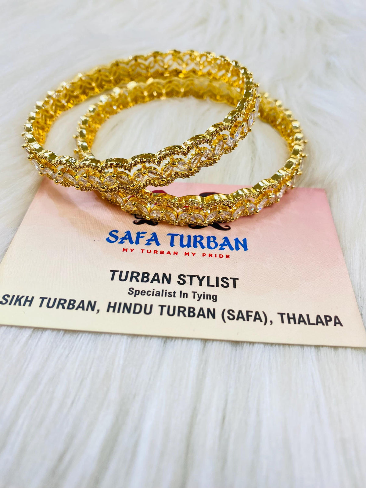 Bangles- AD Gold- Metal Bangles/Wedding bangles/Kada bangles /Stone bangles (Set of 2 BANGLES)