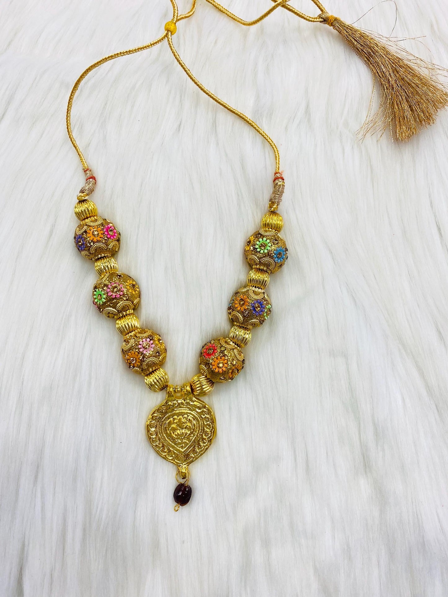 Kaintha Pendant Necklace (Punjabi Folk Cultural Bhangra/ Giddha)