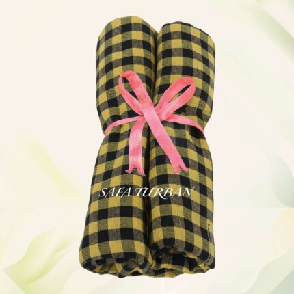 Yellow&Black Check Pattern Parna